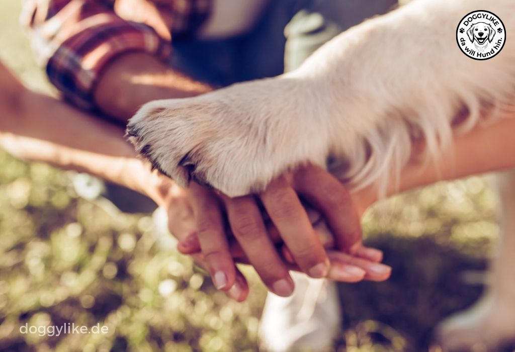 Teamwork entsteht durch friedliche Kommunikation zwischen Mensch und Hund